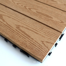 Noncracking Ecofriendly Long Life Span Water Resistant WPC Deck Tiles